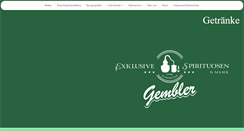 Desktop Screenshot of gembler-getraenke.de